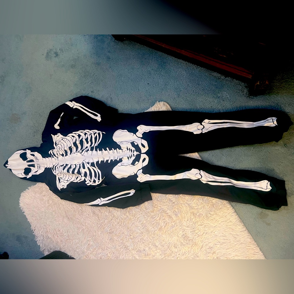 Skeleton onesie mens 2X Halloween